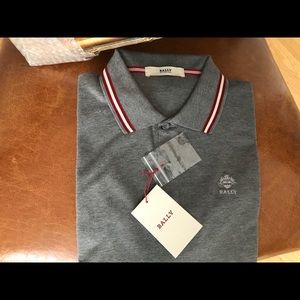 Sold...bally men’s polo shirt